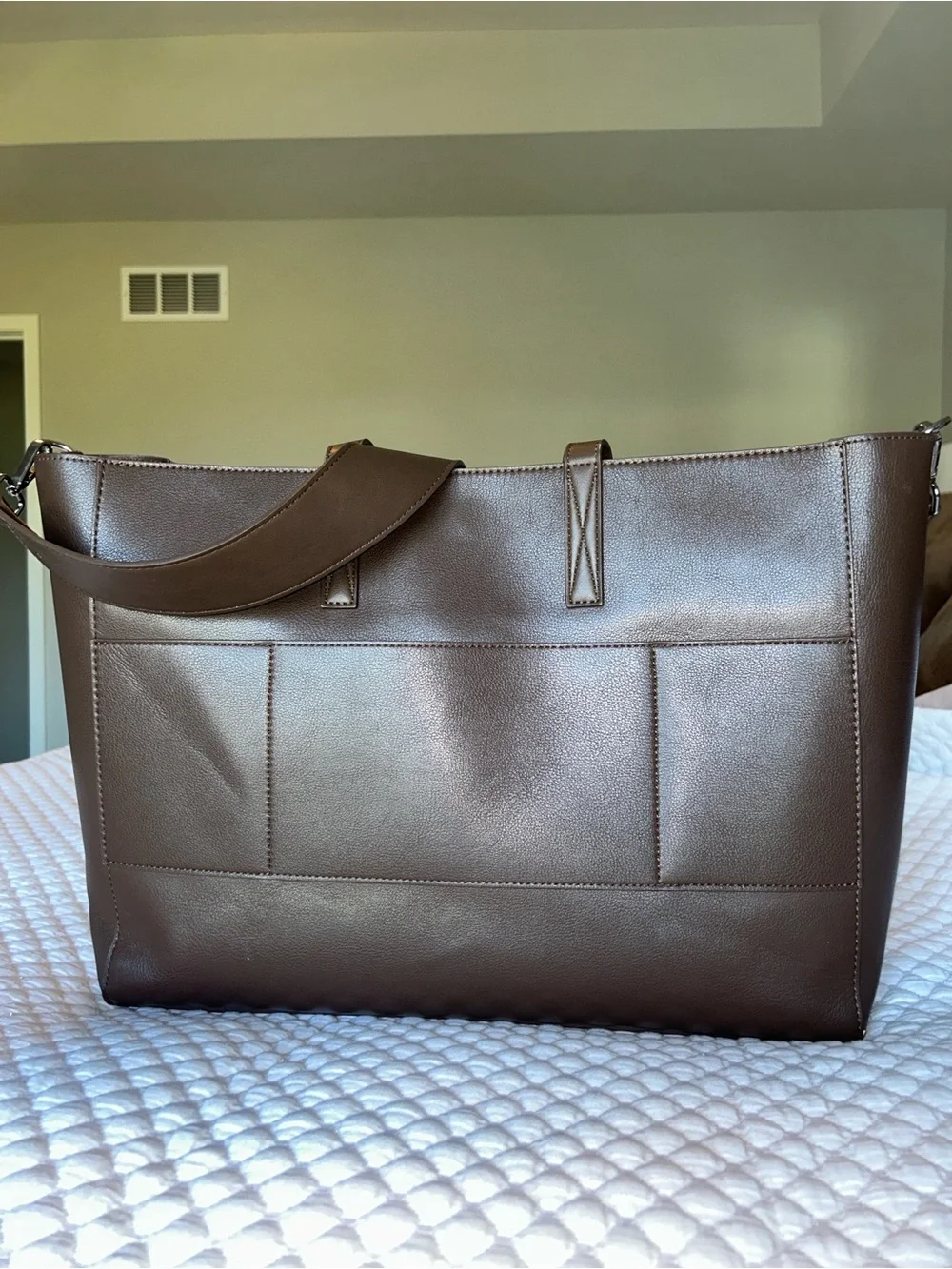 Haven 16” Calpak Laptop Tote Bag - Espresso
